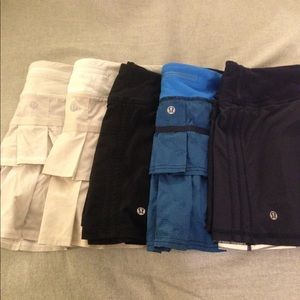 Lot of 5 Lululemon tennis skirts AWESOME DEAL